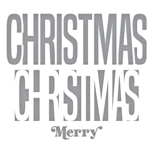Spellbinder: Merry Christmas Be Bold Color Block Dies