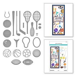 Spellbinders - Sporting Goods Set Etched Dies