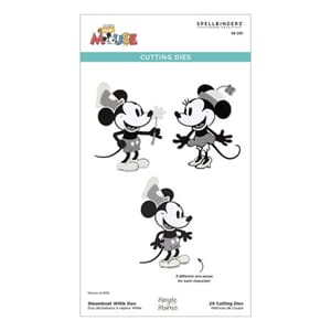 Spellbinders - Classic Mouse Etched Dies Steamboat Willie Du