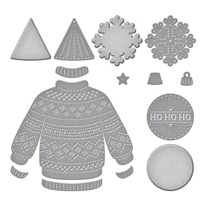Spellbinders - Stitched Christmas Sweater Etched Dies