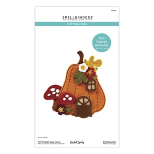 Spellbinders - Felt Pumpkin Lane House Etched Dies
