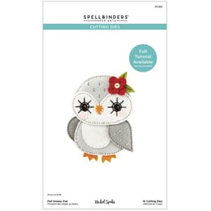 Spellbinders - Felt Snowy Owl Etched Dies