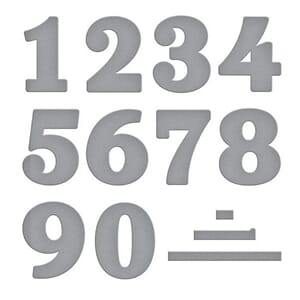 Spellbinders - Bold Numbers Etched Dies