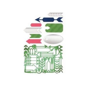 Sizzix: Arrow Card Front/Layering Shapes - Thinlits Dies