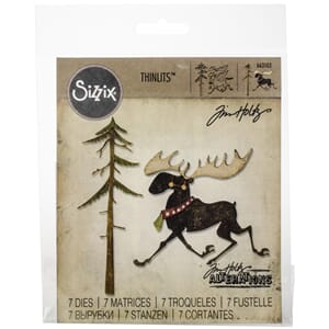 Sizzix: Merry Moose Thinlits Dies By Tim Holtz, 12/Pkg