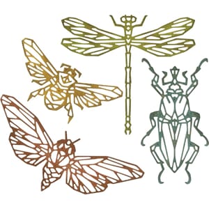 Sizzix  - Geo Insects Thinlits Dies By Tim Holtz 4/Pkg