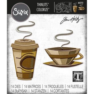 Sizzix: Cafe Colorize Thinlits Die By Tim Holtz