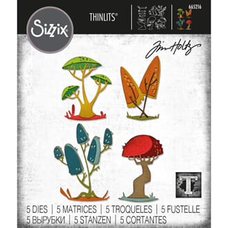 Sizzix: Funky Toadstools Thinlits Die By Tim Holtz