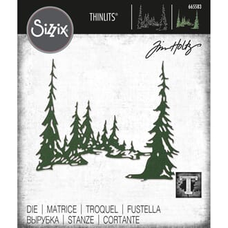 Sizzix - Tall Pines Thinlits Dies By Tim Holtz