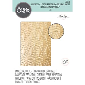 Sizzix - Rhombus Line Pattern Multi-Level Textured Impressio