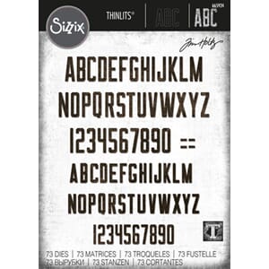 Sizzix - Thinlits Die by Tim Holtz Alphanumeric Theory