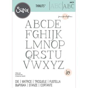 Sizzix - Elegant Capitals Thinlits Die by Jennifer Ogborn