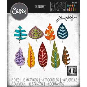 Sizzix - Artsy Leaves Thinlits Die by Tim Holtz