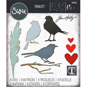Sizzix - Lovebirds Thinlits Die by Tim Holtz Vault