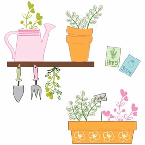 Sizzix - Greenhouse Finds Clear Stamps by Catherine Pooler