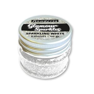 Stamperia: White Glamour Sparkles Sparkling, 7 gram