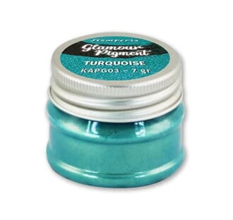 Stamperia: Turquoise Glamour Pigment Powder, 7 gram