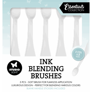 Studio Light - Ink Blending Brushes Soft, str 2cm, 5 stk