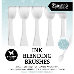 Studio Light - Ink Blending Brushes Soft, str 3cm, 5 stk