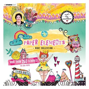Studio Light: Paper Elements Marlene's World Lime 4
