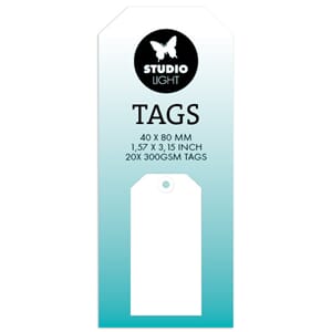 Studio Light - White Tags Medium 40x80 mm