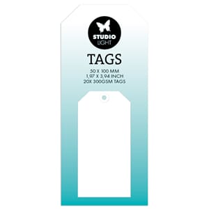 Studio Light - White Tags Large 50x100 mm