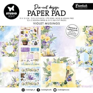 Studio Light - Violet Musings Die-cut Designer Paper Pad