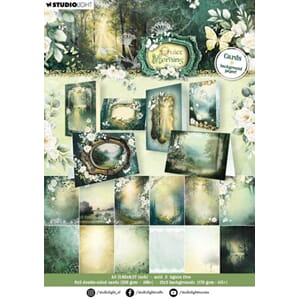 Studio Light - Quiet Morning Designer Paper Pad Cards & Back