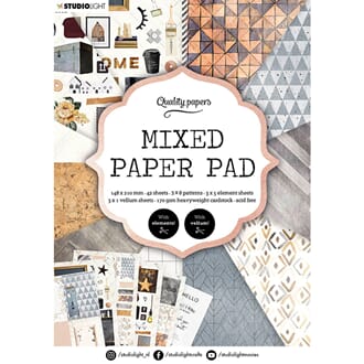 Studio Light: Pattern paper 4 Paper Pad, str A5, 42/Pkg