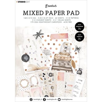 Studio Light: Pattern paper 12 Paper Pad, str A5, 42/Pkg