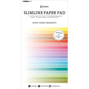 Studio Light Essentials Slimline Paper Pad - White Gradien