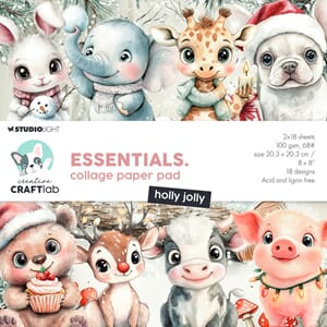 Studio Light - Holly Jolly Essentials Collage Paper Pad