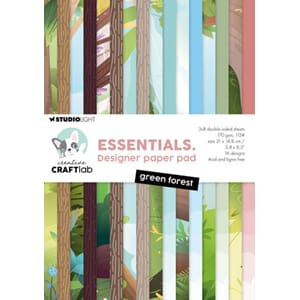 Studio Light - Green Forest Essentials Designer Paper Pad