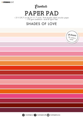 Studio Light Essentials - Shades of Love Paper Pad