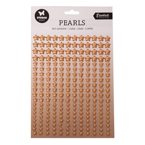 Studio Light - Self-adhesive Pearls Copper Stars