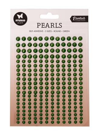 Studio Light - Self-adhesive Pearls Dark Green Essentials