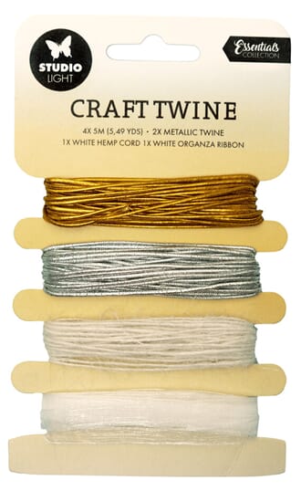 Studio Light - Metallic Twine/Hemp Cord/Organza Ribbon