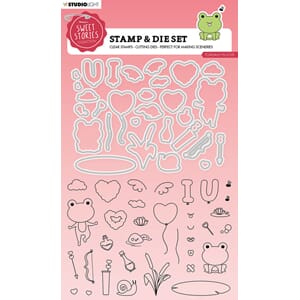 Studio Light - Toadally in Love Sweet Stories Stamp & Die