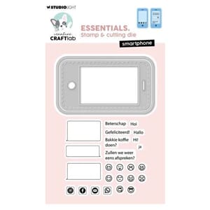 Studio Light - Smartphone Essentials Stamp & Cutting Die