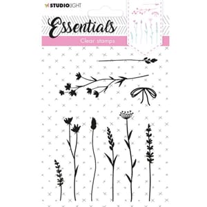 Studio Light Essentials Stamp - Silhouette Wildflowers
