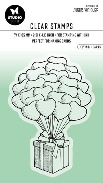 Studio Light - Flying Hearts Essentials Clear Stamp