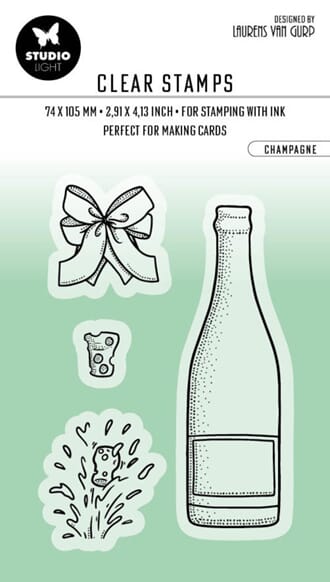 Studio Light - Champagne Essentials Clear Stamps