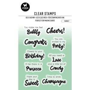 Studio Light - Bubbly ENG Essentials Clear Stamps