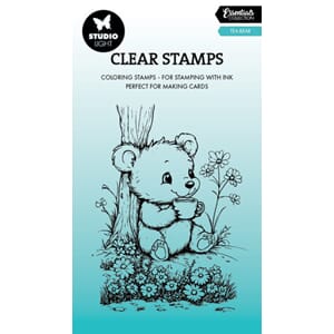 Studio Light - Tea Bear Essentials Coloring Clear Stamp