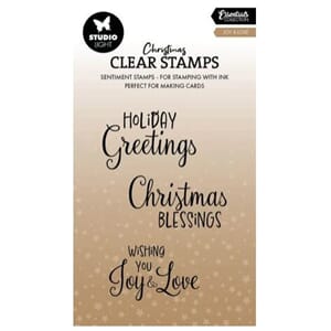 Studio Light - Joy & Love Christmas Clear Stamp