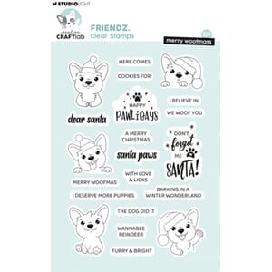 Studio Light - Merry Woofmass EN Friendz Clear Stamps