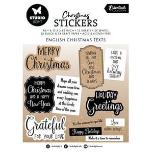 Studio Light - English Christmas Texts Christmas Stickers