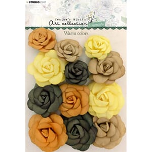 Studio Light -Warm colors 04 Essentials Paper Flowers