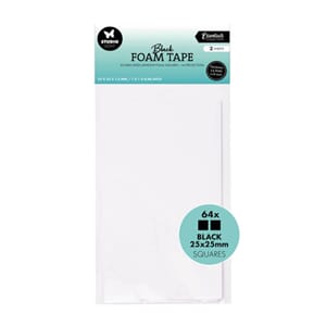 Studio Light - Foam Tape Doublesided Squares Black 25x25mm