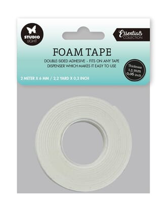 Studio Light - 1,5 mm Doublesided Foam Tape, bredde 6 mm